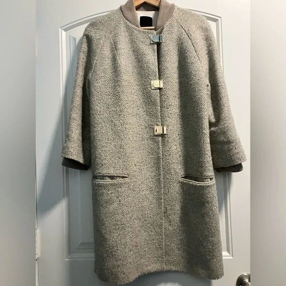 Pinko Jackets Coats Pinko Colonial Cappotto Tweed Coat With